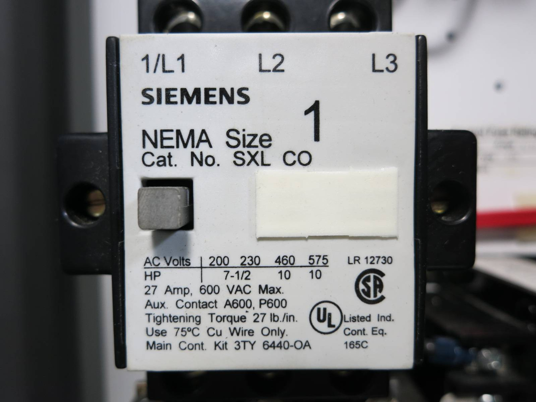 Siemens SCB-C14 Size 1 Starter 25 Amp Breaker Combination Box Sz1 